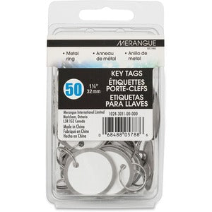 1.25" Metal Rim Key Tags 50/Pack