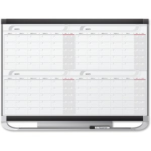36"x48" Prestige Total-erase Four Month Calendar