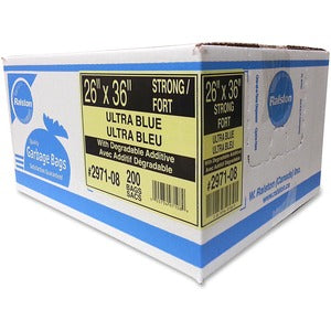 26"x36" Blue Strong Industrial Trash Bags 200/Carton