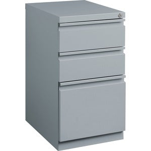 3 Drawer 19.9"W  Black Mobile  Pedestal File