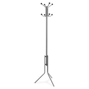 4 Hooks/4 Pegs Tripod Base Metal Coat Rack