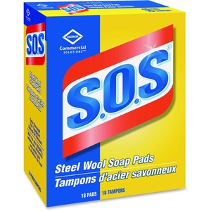 S.O.S Steel Wool Soap Pads 18Pack