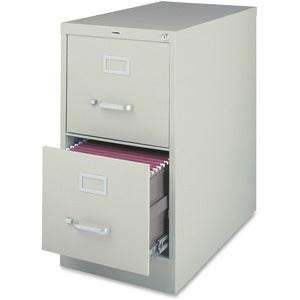 2 Drawer 25"W Gray Fortress File Cabinet