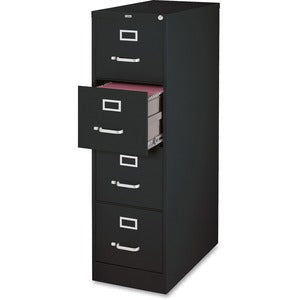 4 Drawer 25"W Black Vertical File Cabinet
