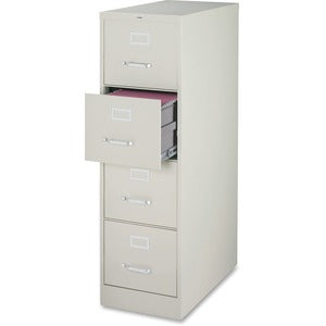4 Drawer 25"W Light Gray Vertical File Cabinet