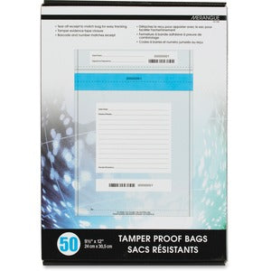 9"x12" Merangue Tamperproof Bags