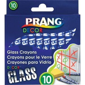 Assorted Decor Glass Crayons 10Pack