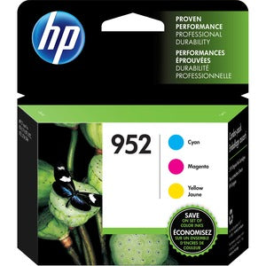 952 3-Pack Cyan/Magenta/Yellow Original Ink Cartridges