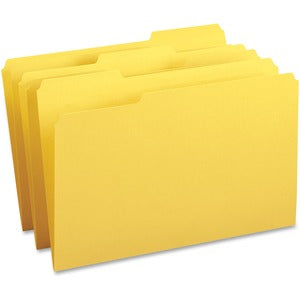 Yellow Legal 1/3 Cut Tab File Folders