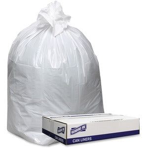 38"x58" Extra Heavy-Duty White Can Liners