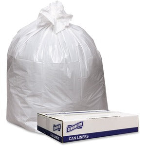 40"x46" Extra Heavy-Duty White Can Liners