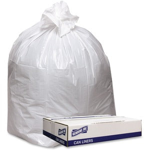 43"x47" Extra Heavy-Duty White Can Liners