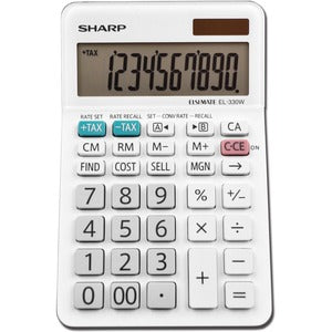 10 Digit Sharp EL-330WB Desktop Calculator