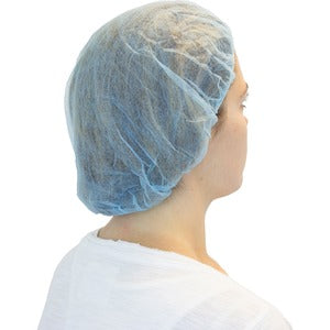 21" Blue Bouffant Caps