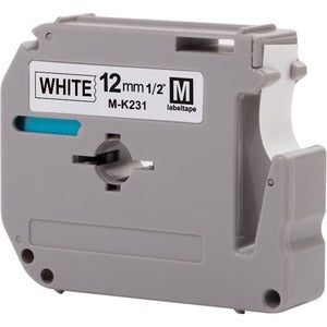 BroMK-231 15/32" White Non-Laminated Label Tape