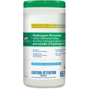 Clorox Hydrogen Peroxide Disinfecting 95 Wipes Cannister
