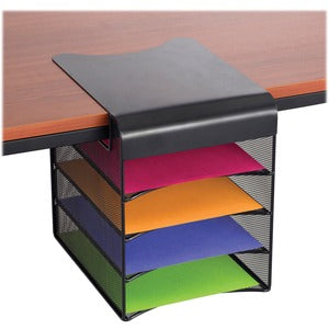 Solid Top Black Horizontal Hanging Storage