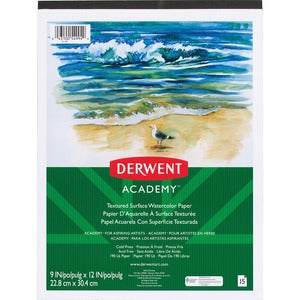 9"x12" Textured Surface Watercolor Paper 15Pack