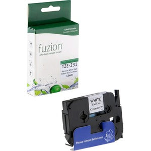 Fusion TZe Alternative for Brother TZE-231 12mm - Black on White Laminated Tape