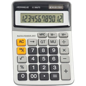 12 Digit Beige Desktop Calculator