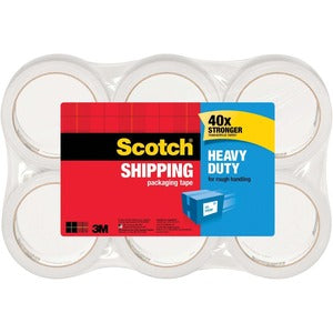 48mmx50m Clear Heavy Duty Packaging Tape 6Pack