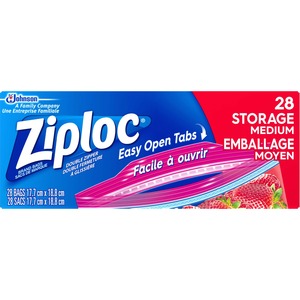 Ziplock 7.44"x7" Double Seal Storage Bags 28/Pack
