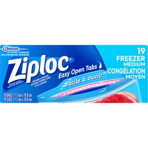 Ziplock Medium Double Seal Freezer Bags 19/Pack