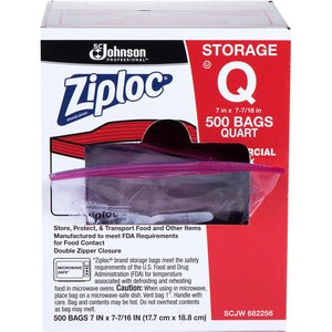 Ziplock 7"x7.44" Double Seal Storage Bags 500/Pack