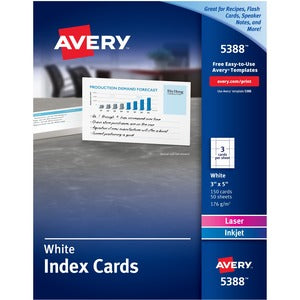 3"x5" Index Cards