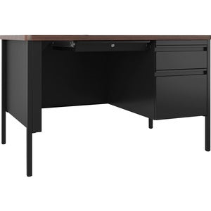 40"x30"x29.5" Fortress Series Walnut Top Teacher's Desk