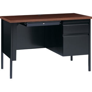 45.5"x24" Fortress Series Walnut Laminate Top Desk