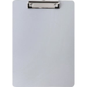 8-1/2"x11" Silver Plastic Clipboard