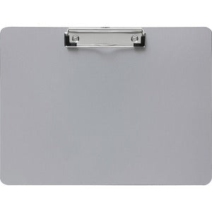 8.5"x11" Silver Plastic Landscape Clipboard