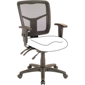 Black Mid-Back Chair Frame