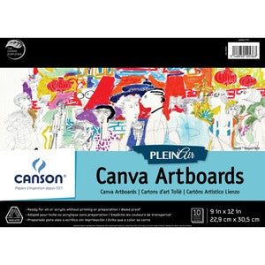 9"x12" Plein Air Canva Art Board Pad