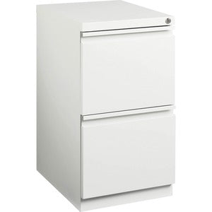 20" F/F Mobile White Pedestal File