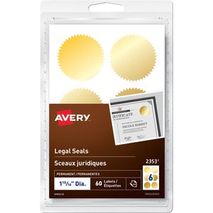 1.94"D Gold Security Seals