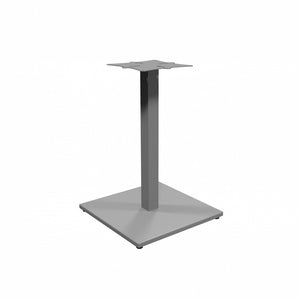 28"H Silver Square Metal Base