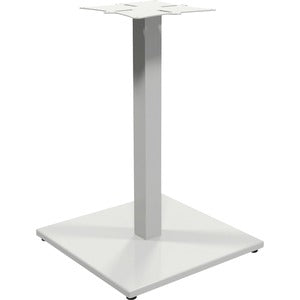 28"H  White  Square Metal Base