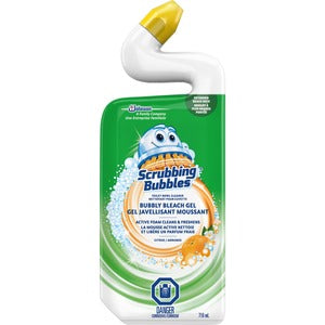 Bubbly Bleach Gel Toilet Bowl Citrus Scent Cleaner 710 mL