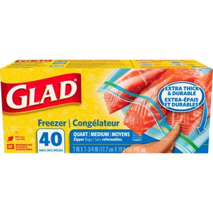 Glad 7"x7.75"  Freezer Bag 40Pack