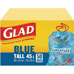 24"x28" Blue Drawstring Trash 50Pack