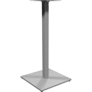 41"H Silver Square Metal Base
