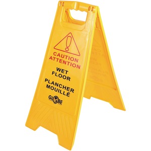 33"H English/French Wet Floor Sign