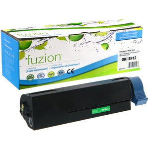 fuzion Remanufactured Okidata B412 Black Toner Cartridge