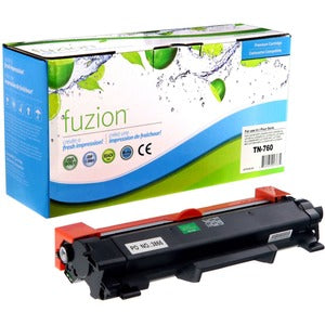 fuzion Remanufactured Brother TN760 Black Toner Cartridge
