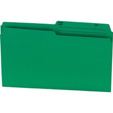 Green Legal 1/2 Tab Cut Top Tab File Folder