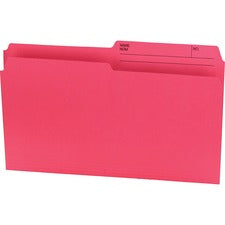 Pink Legal 1/2 Tab Cut Top Tab File Folder