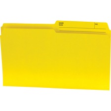 Yellow Legal 1/2 Tab Cut Top Tab File Folder