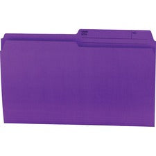 Purple Legal 1/2 Tab Cut Top Tab File Folder